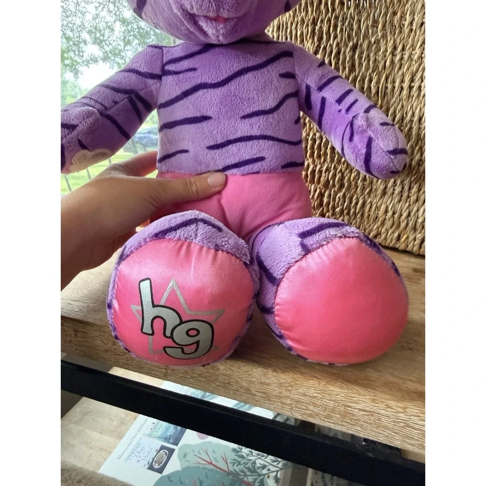 Build A Bear Honey Girls HG Teegan Plush Purple Tiger Cat Stuffed Animal  21